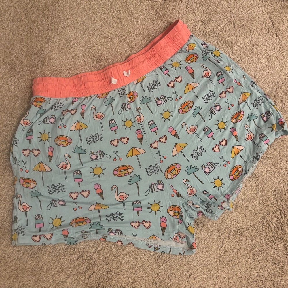 Little Sleepies Pool Party Mom Shorts